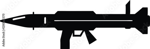  gun silhouette vector illustration 