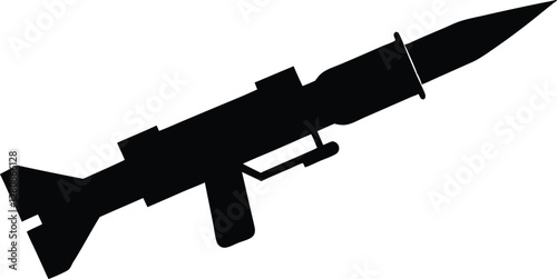  gun silhouette vector illustration 