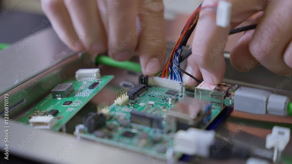 Elektronik, Platine, Kabel, Mikrochip, Steckverbindung, Hardware, Technik, Entwicklung, Reparatur, Feinmotorik, Schaltkreis, Löten, Prototyp, Debugging, Montage, Rasberry Pi