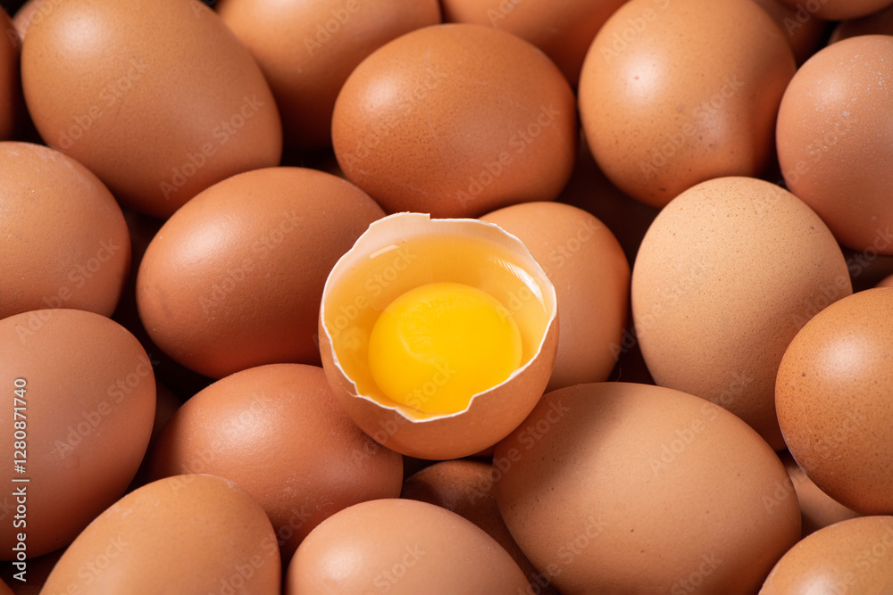 raw chicken eggs,Broken egg with yolk background raw chicken eggs,Broken egg with yolk background