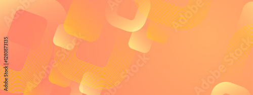 orange and yellow abstract shapes on a peach background. Suitable for vibrant design projects needing colorful and modern aesthetics.