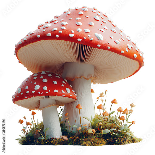 Red mushroom cute