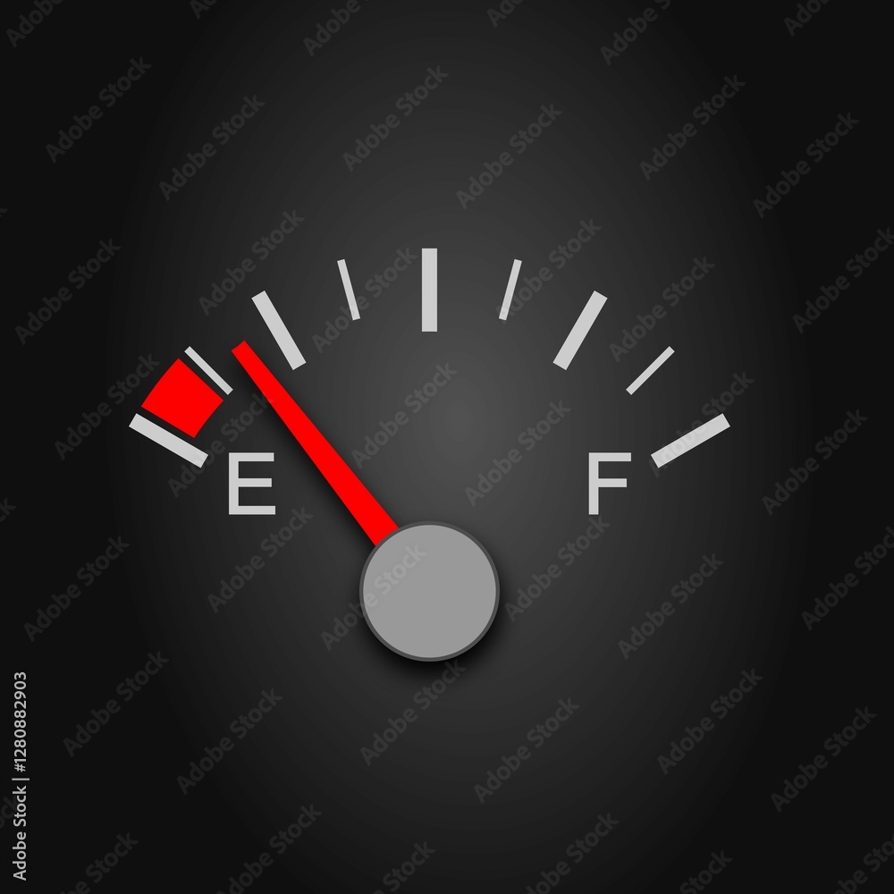 Unspecified gauge near the empty level Unspecified gauge near the empty level