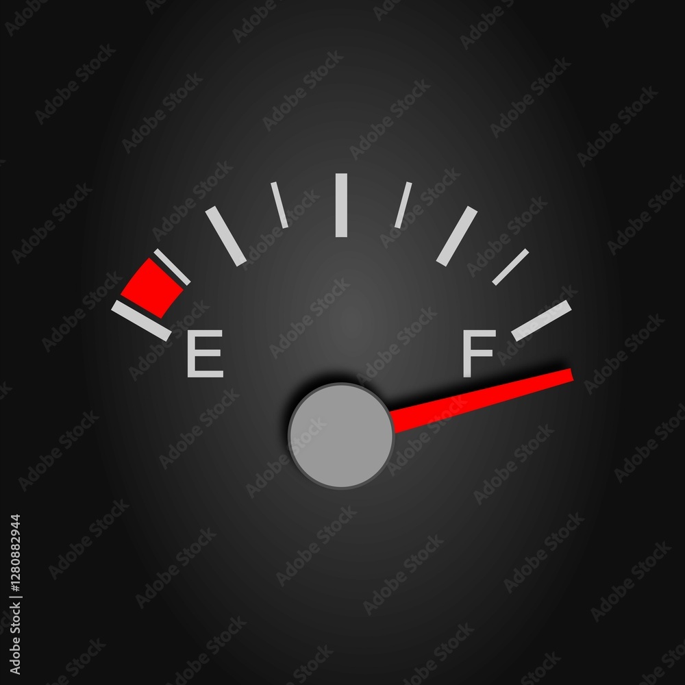 Unspecified gauge past the full mark