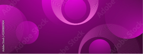Purple abstract background featuring circles and lines; suitable for backgrounds, presentations, prints, and graphic design projects needing a modern touch.