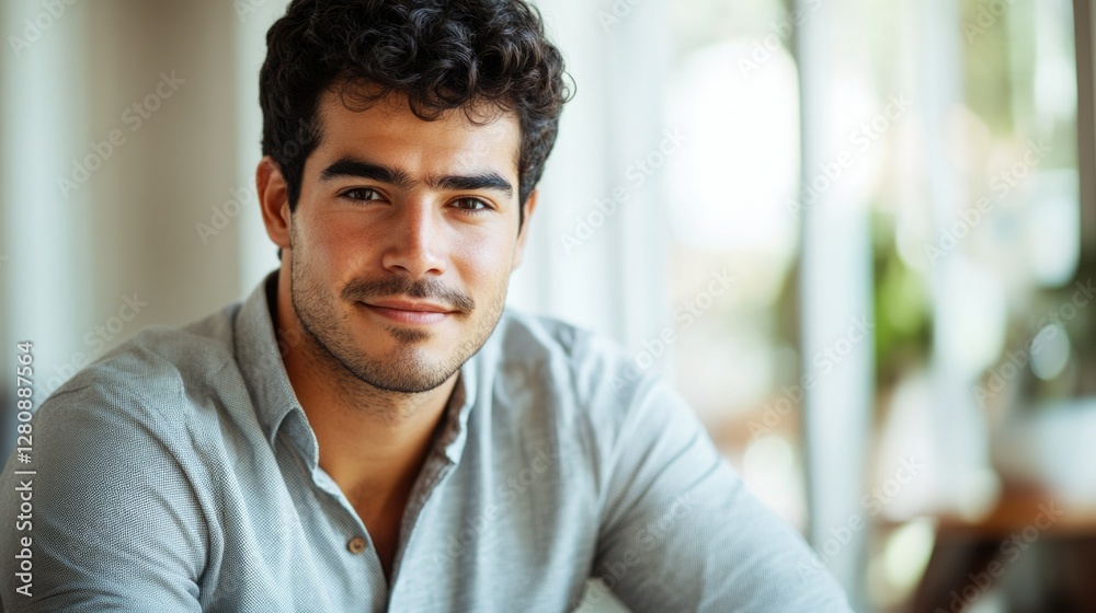 Professional portrait of a smiling man in business attire Professional portrait of a smiling man in business attire