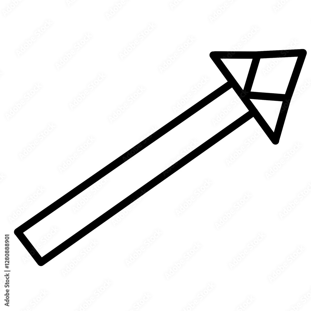 Upward trending arrows | pointer forward icon | black and white. Hand drawn. Upward trending arrows | pointer forward icon | black and white. Hand drawn.