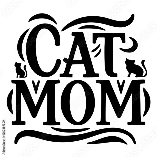 Cat mom svg