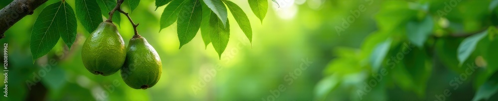 Pods hanging from branches of Gum Arabic tree in a lush green forest, greenery, tree, nature Pods hanging from branches of Gum Arabic tree in a lush green forest, greenery, tree, nature
