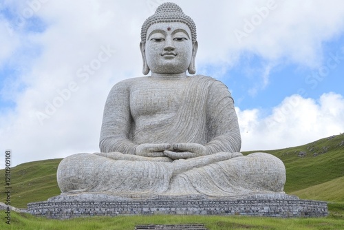 Giant Buddha Statue, Tawang, Arunachal Pradesh The Buddha also known as Siddhattha Gotama photo