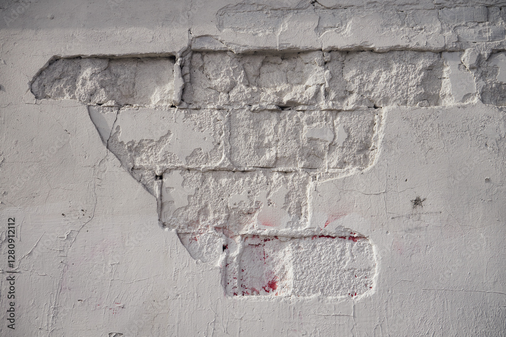 Naklejka premium biała ściana 