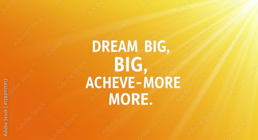 Fototapeta premium Inspiring motivational quote on sunlit background with positive message