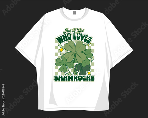 St Patrick's Day t shirt design for print to celebrate festival. Shamrock, irish.