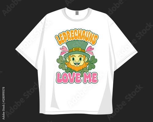 St Patrick's Day t shirt design for print to celebrate festival. Shamrock, irish.