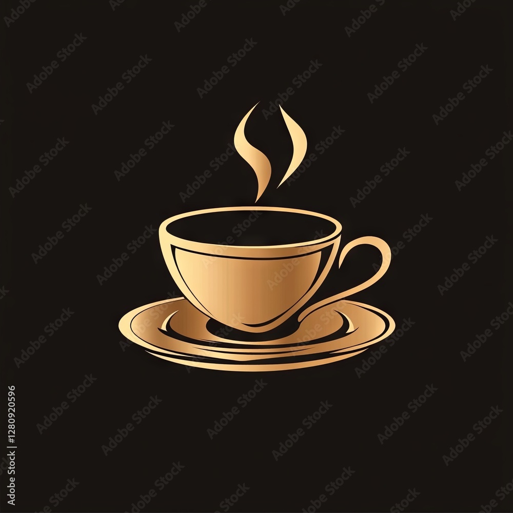 Obraz premium coffe shop logo