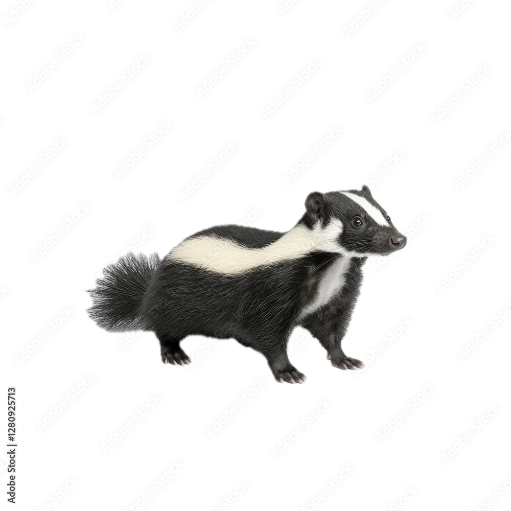 Naklejka premium Playful Badger in Nature Setting