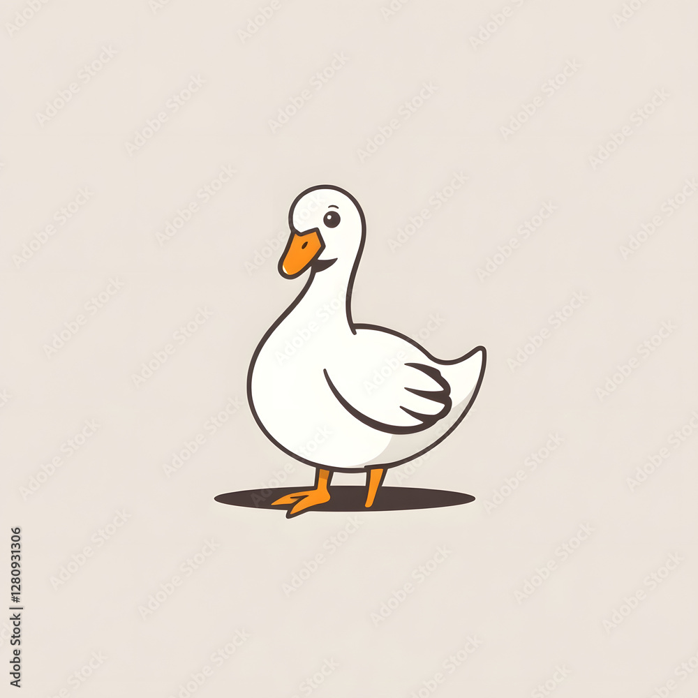 Fototapeta premium duck on a white background