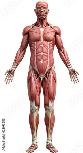Isolated Detailed Anatomical Model of Human Muscle Structure