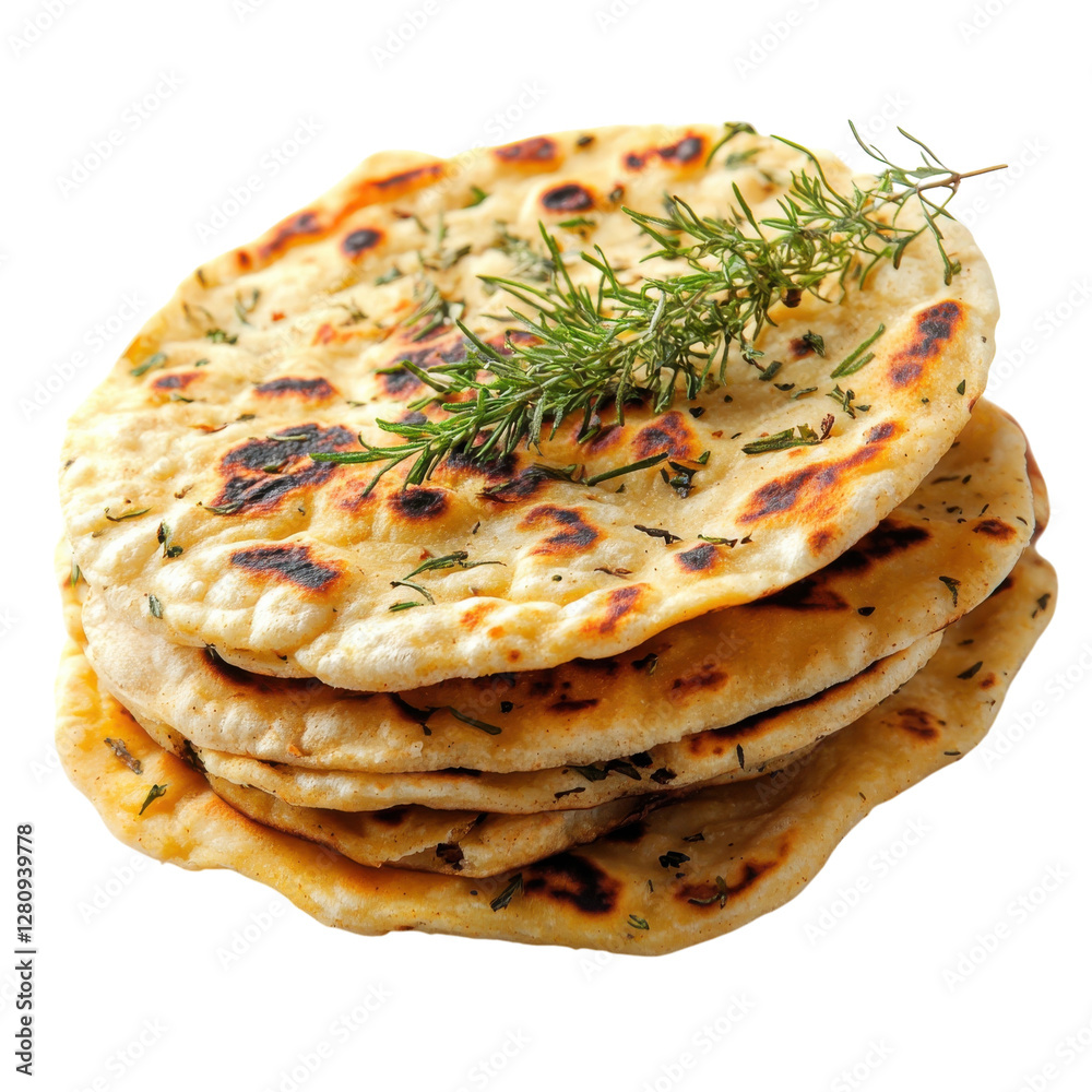 Artisan Tortilla Roti Bread on transparent background. Artisan Tortilla Roti Bread on transparent background.