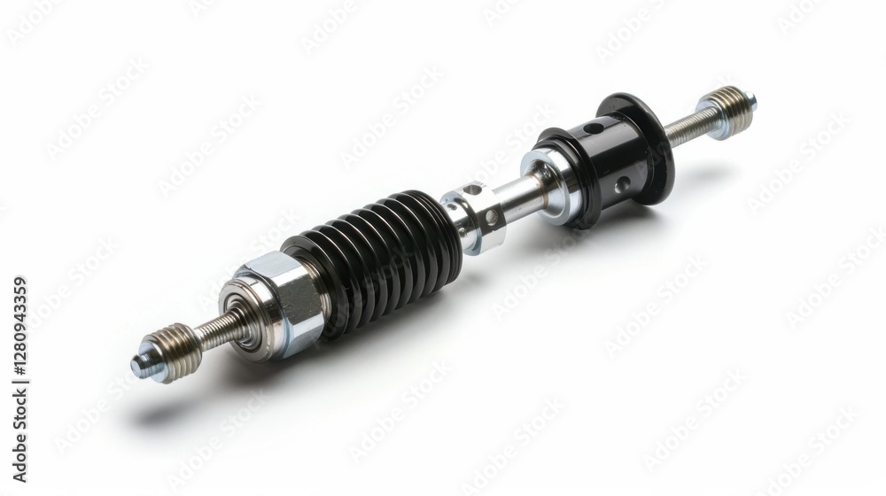 Modern suspension system with high-performance shock absorbers Modern suspension system with high-performance shock absorbers