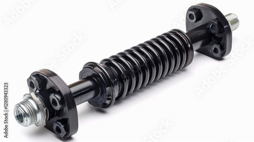 Modern suspension system with high-performance shock absorbers photo