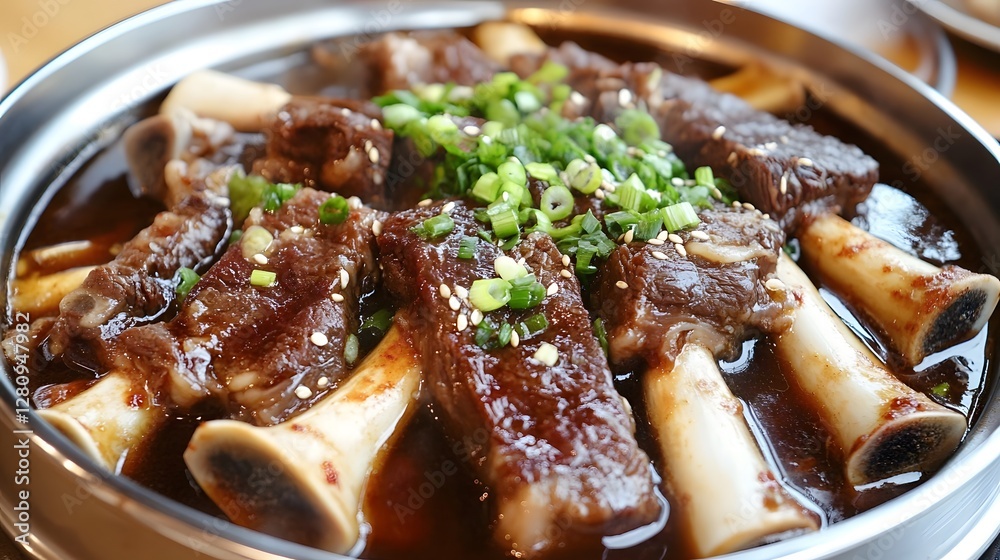 Delicious Braised Short Ribs in Rich Sauce, Korean Galbi Jjim Style Delicious Braised Short Ribs in Rich Sauce, Korean Galbi Jjim Style