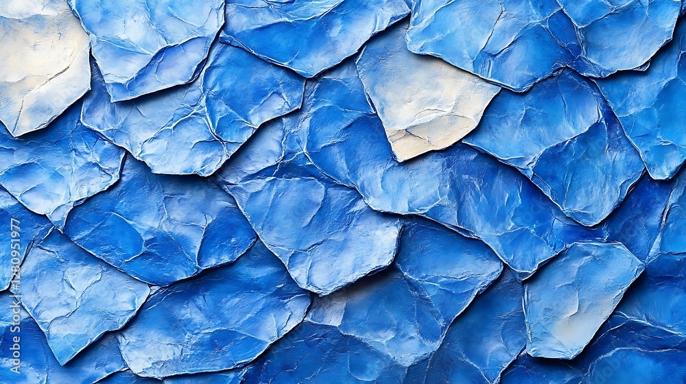 Fototapeta premium Abstract blue stone wall texture