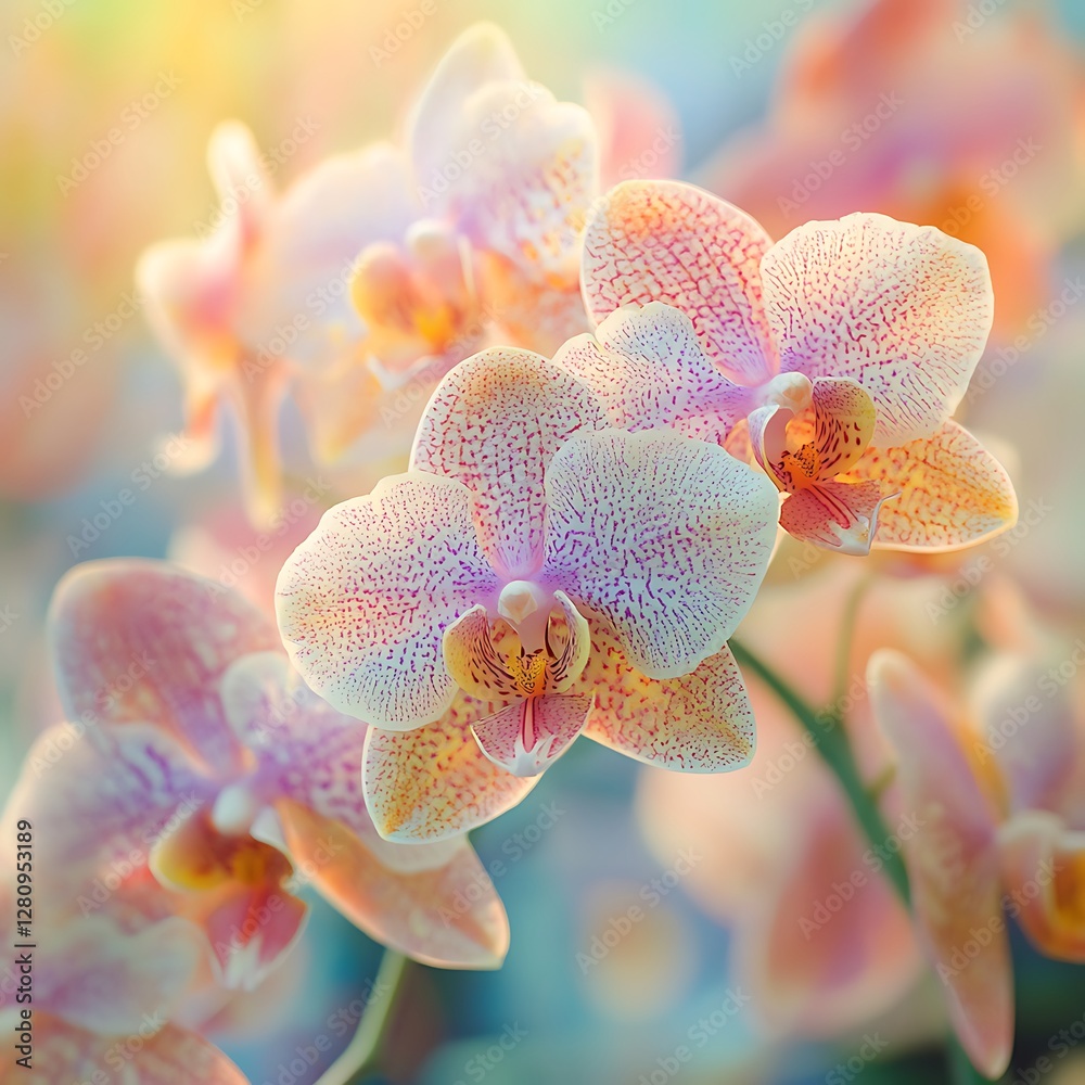 Vivid Orchid Blossoms Showcasing Nature’s Elegance