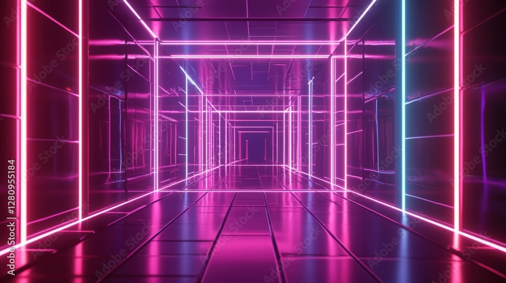 Abstract background featuring a dynamic neon grid with glowing lines and vibrant colors, creating a futuristic and high-energy design. Perfect for banners, presentations, gaming, tech themes Abstract background featuring a dynamic neon grid with glowing lines and vibrant colors, creating a futuristic and high-energy design. Perfect for banners, presentations, gaming, tech themes
