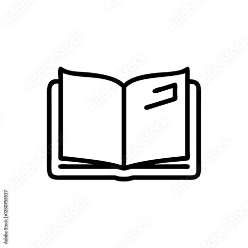 open book vector illustration
