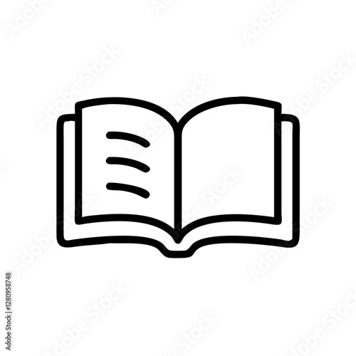 open book vector illustration