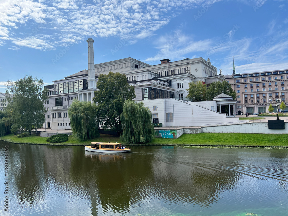 Latvian National Opera building in Riga