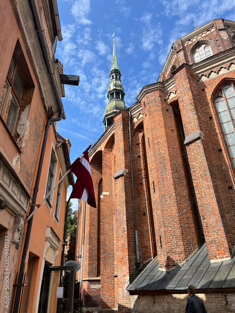 St. Peter's Church in the city Riga