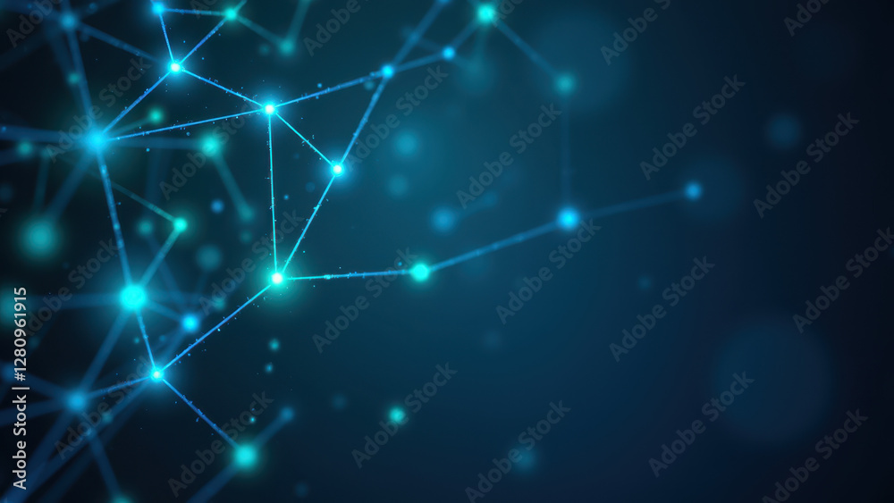 Fototapeta premium A graphical illustration representing a network or digital connectivity related to Semaglutide.