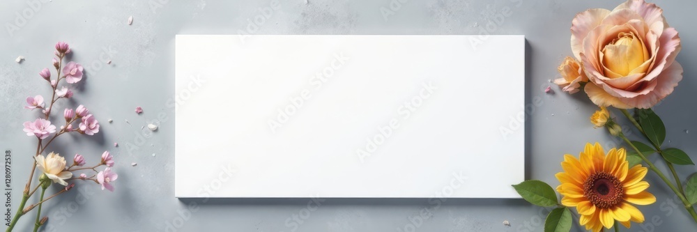 Clean white rectangle on subtle grey backdrop, contrast, background