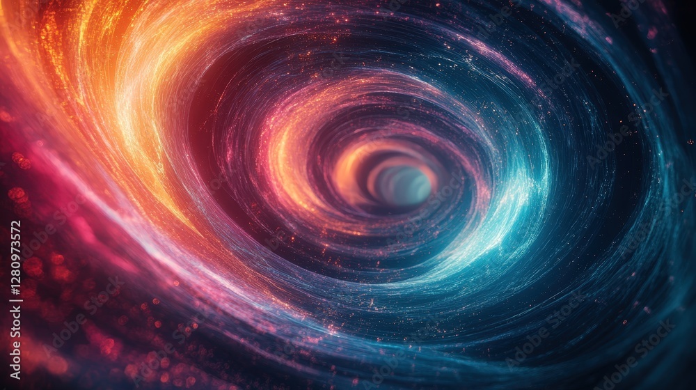 Stunning Cosmic Swirl of Stars and Galaxy with Bright Colors in Beautiful Space Background Stunning Cosmic Swirl of Stars and Galaxy with Bright Colors in Beautiful Space Background
