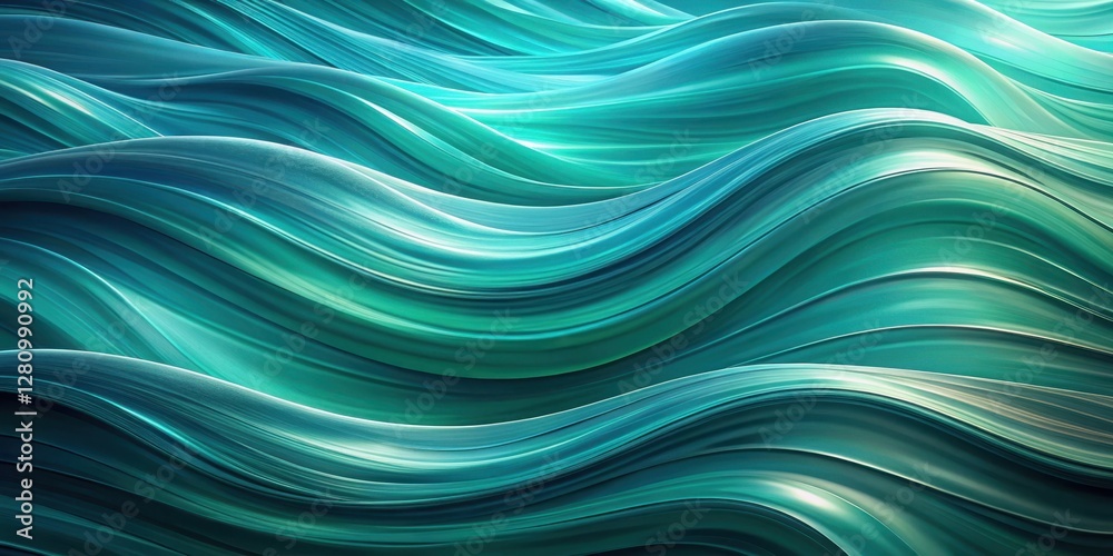 Swirling blue green undulating abstract wallpaper resembling ocean waves , seascape, abstract,  seascape, abstract, soothing