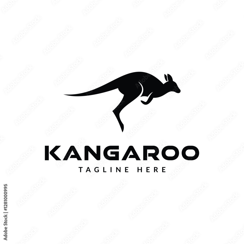 kangaroo logo icon vector illustration kangaroo logo icon vector illustration