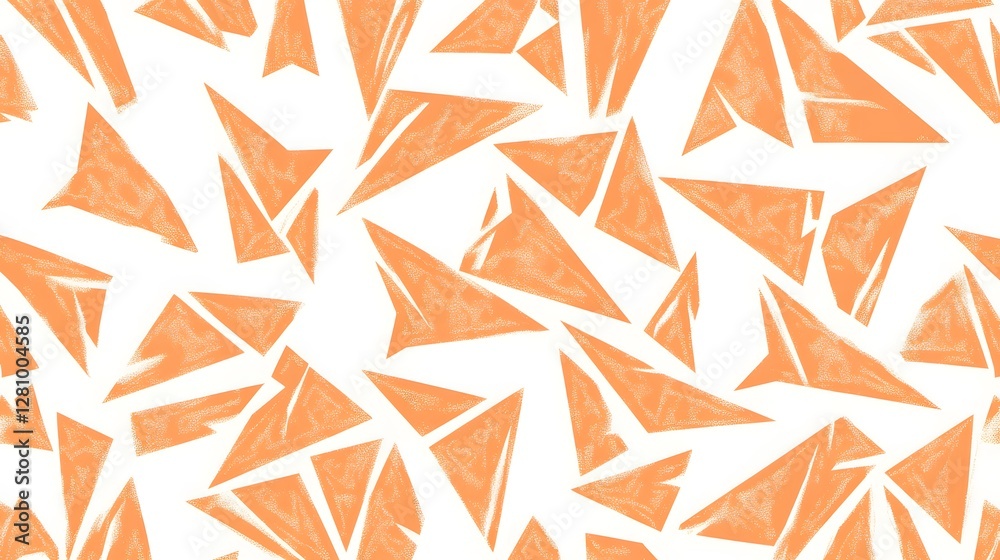 Abstract Orange Triangle Pattern Seamless Texture Abstract Orange Triangle Pattern Seamless Texture