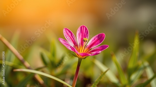 Enchanting Gentiana vvedenskyi Flowers in Nature's Embrace photo