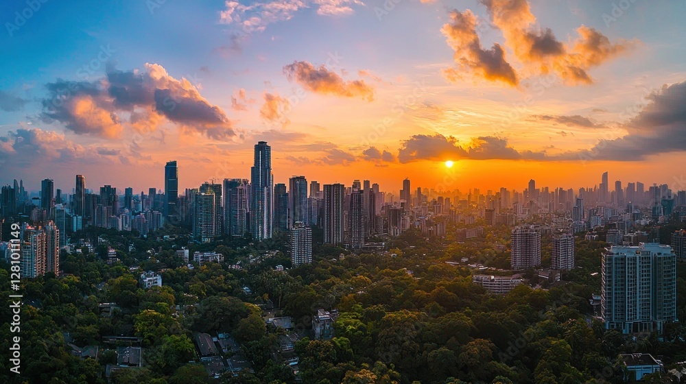 Fototapeta premium Luxury Apartment Skyline