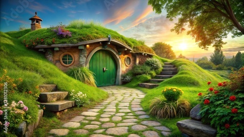 Hobbit House with Green Roof