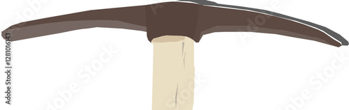 Old pickaxe vector