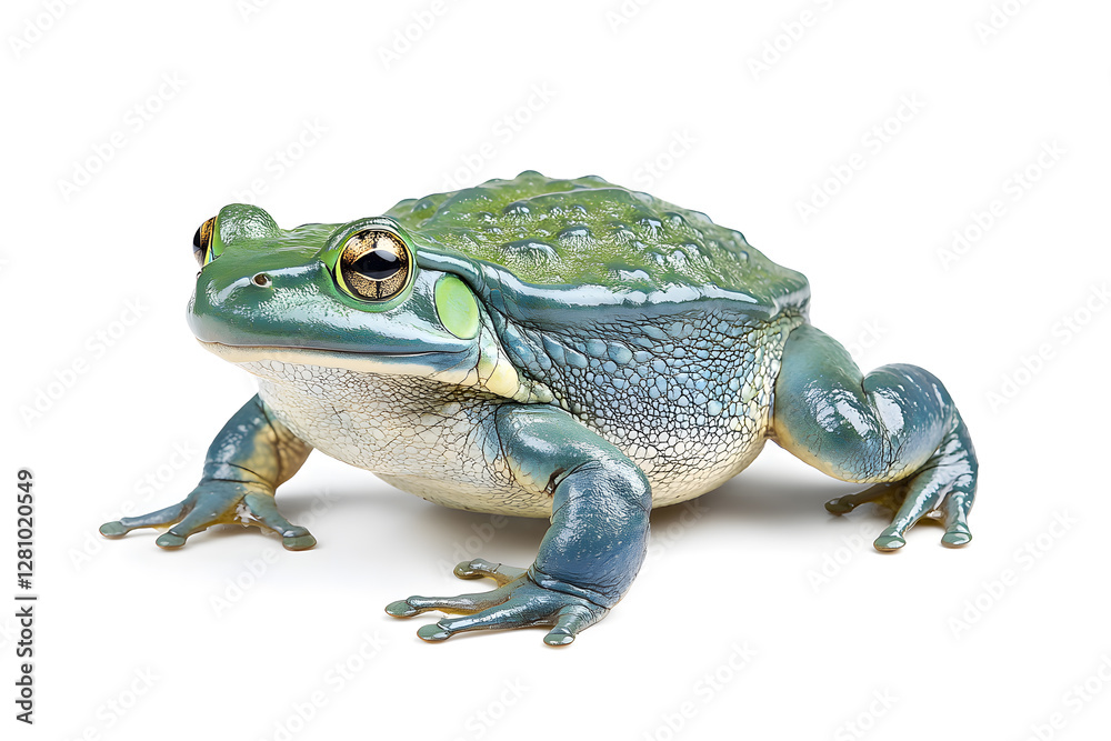 Fototapeta premium African bullfrog, isolated on white background