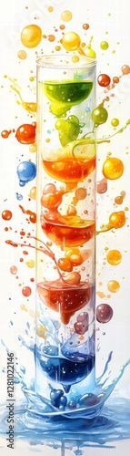 Layered Rainbow Drink Splash
