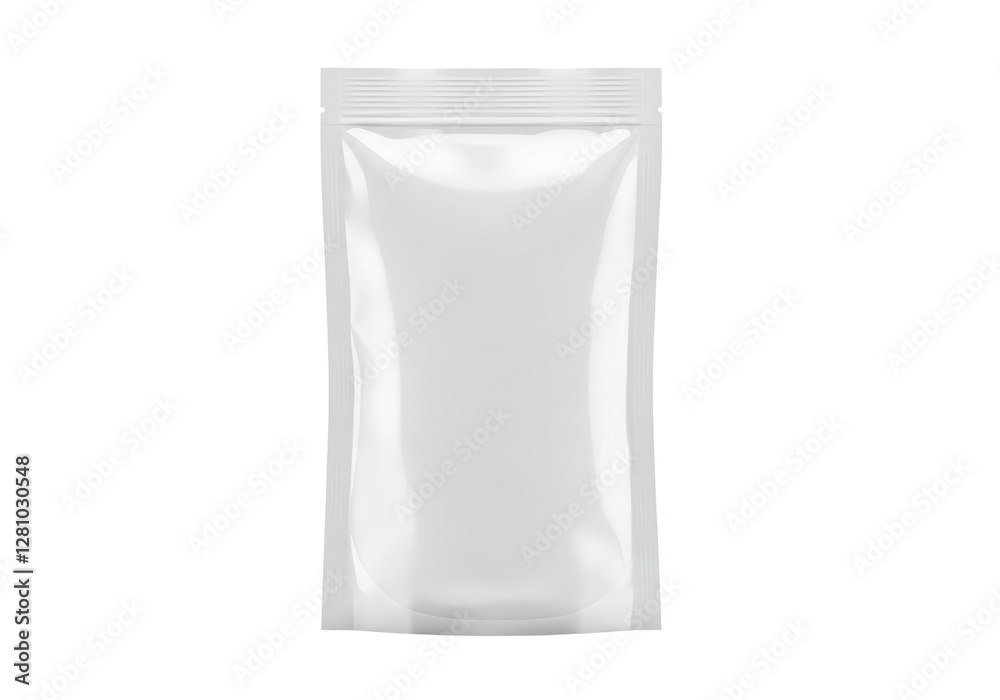 Isolated Empty Blank Pouch Mockup Isolated Empty Blank Pouch Mockup