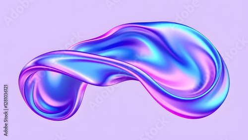 Vibrant abstract background with flowing purple and blue waves