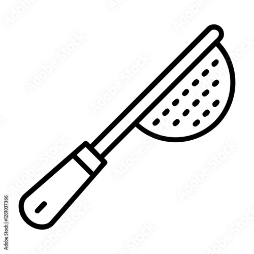 Sieve Outline Style Icon Design 