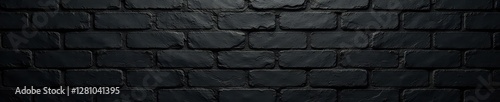 Seamless black brick wall texture Dark, grunge backdrop , industrial, abstract, masonry