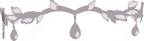 Elven tiara with gems silver headpiece